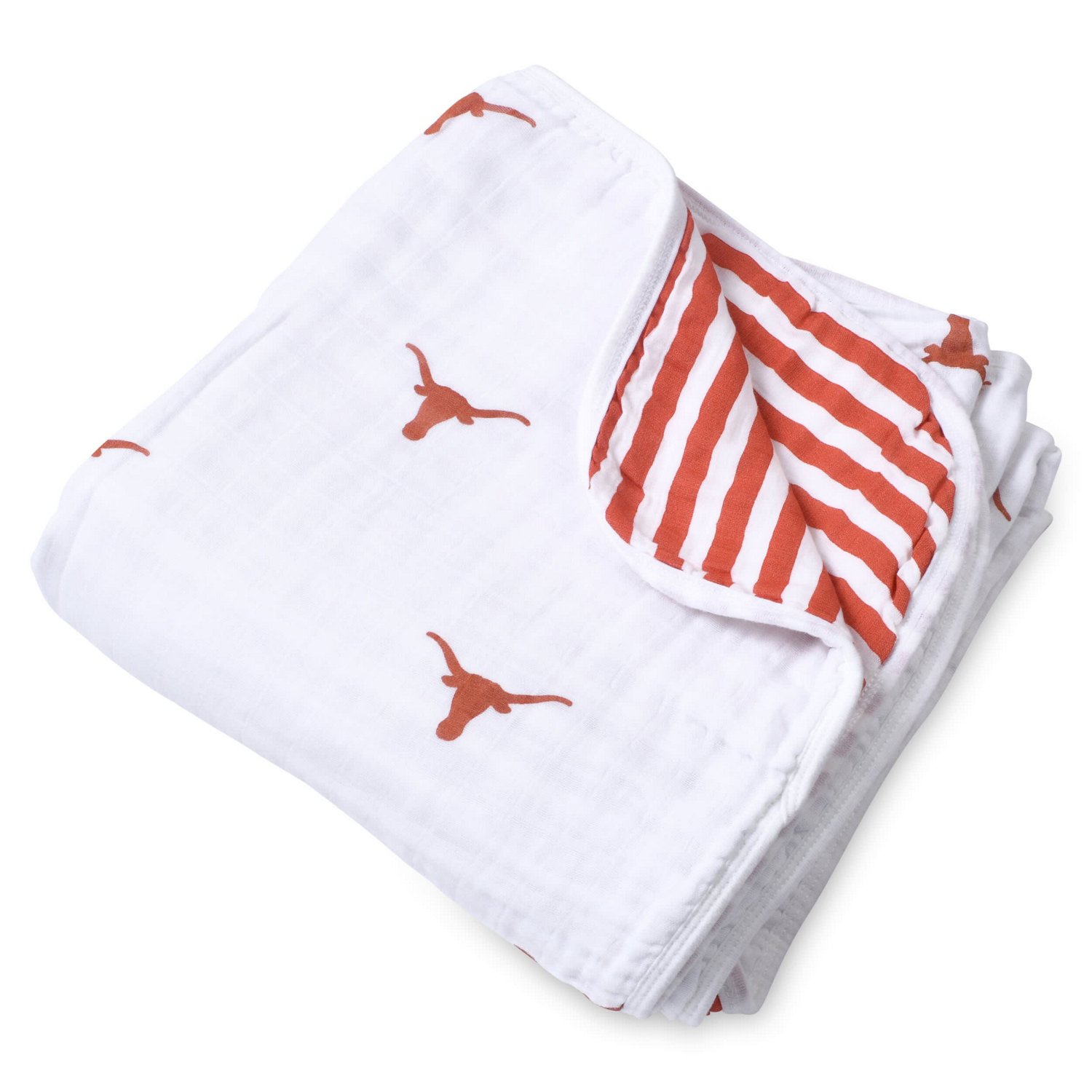 Infant Three Little Anchors Texas Longhorns 47" x 47" Muslin 4-Layer Blanket